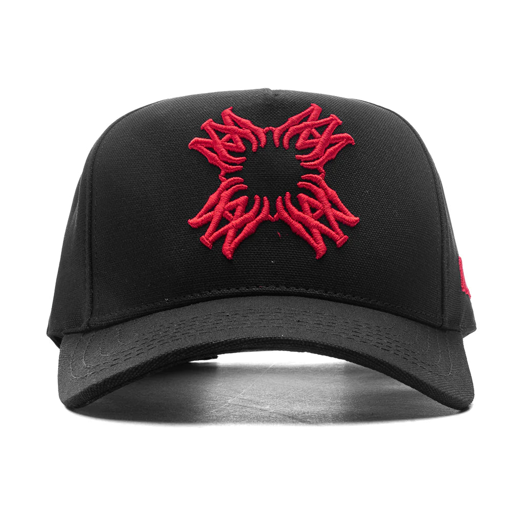 MA Quad Canvas Hat Black Red