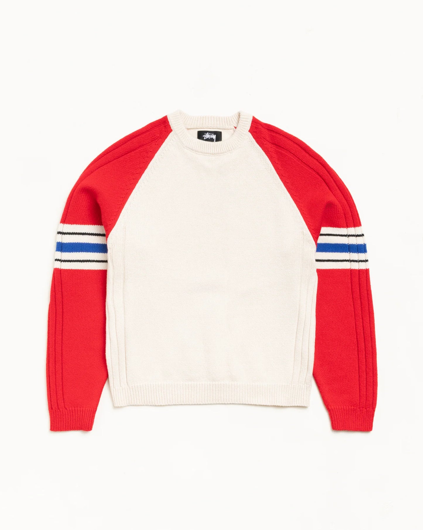 STRIPE RAGLAN CREW