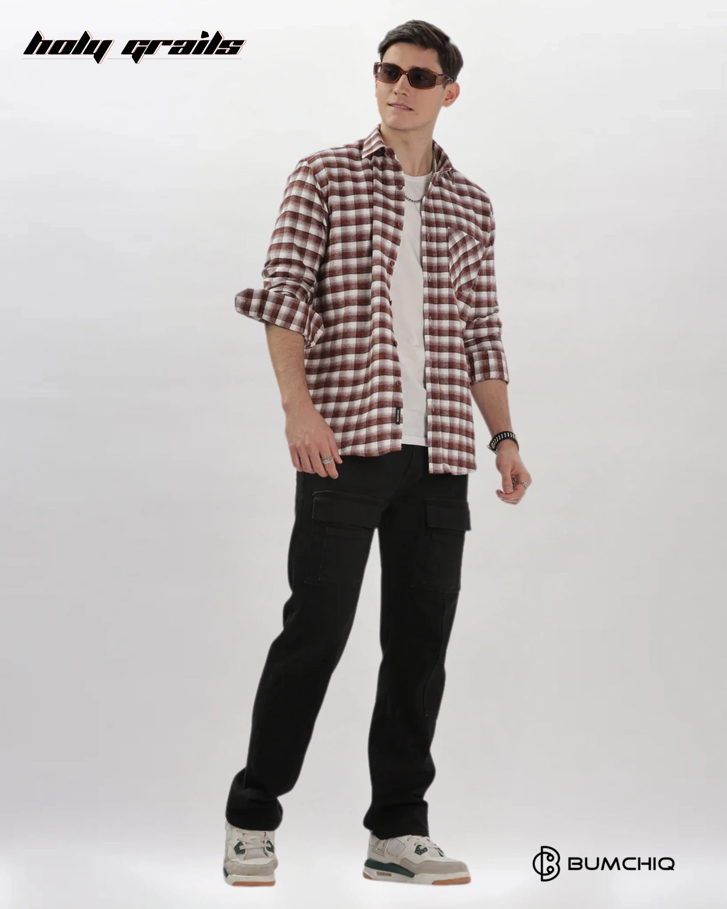 Mini Maroon Flannel Overshirt HG x Bumchiq