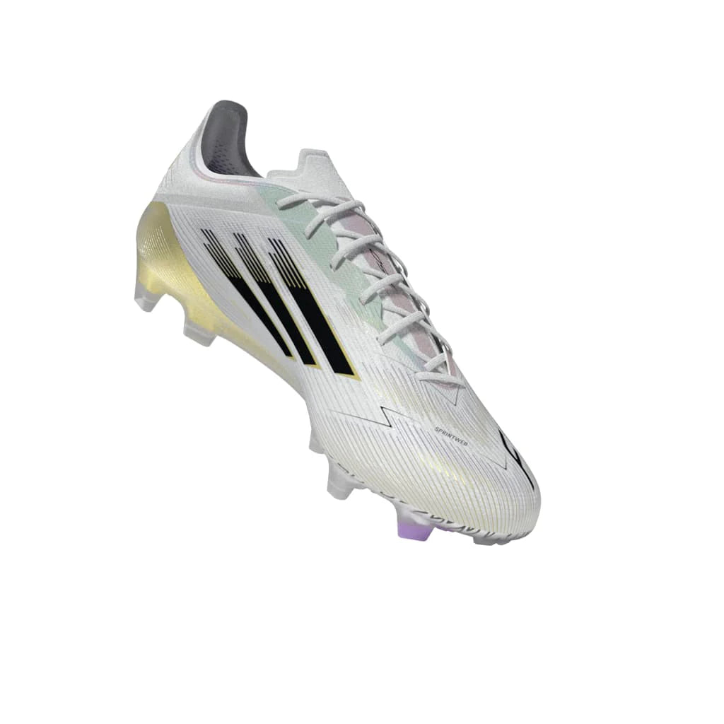 adidas F50 Elite Firm Ground Boots White Black