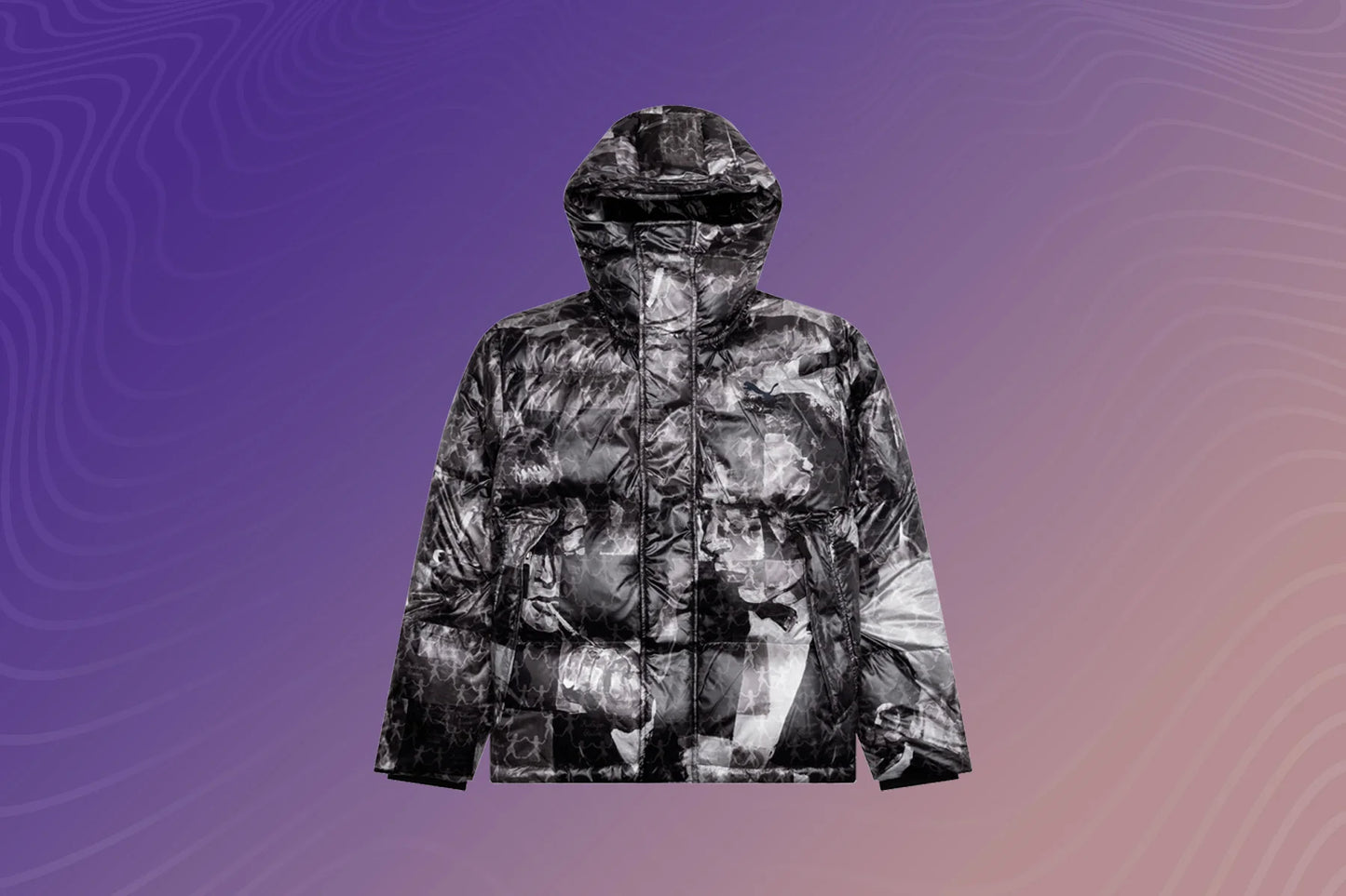 Puma x KidSuper MMQ AOP Puffer Jacket Black