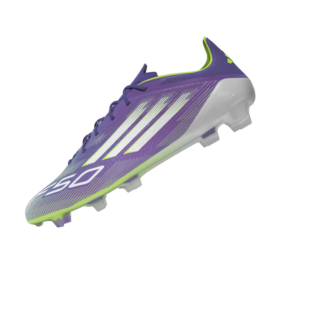 adidas F50 Elite Firm Ground Soccer Cleats Purple White Lemon