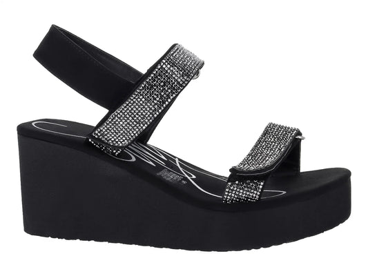 Sandalias Sary Plataforma Negro para Mujer