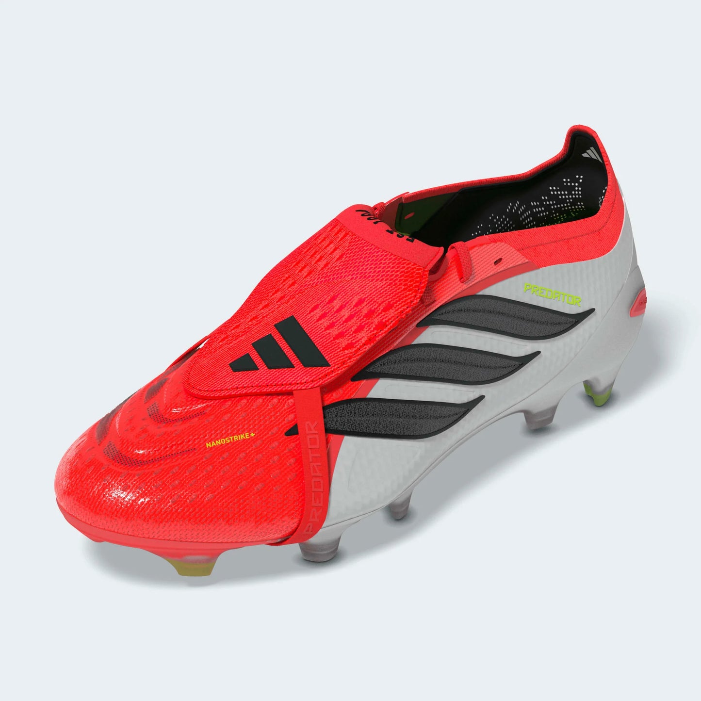 adidas Predator Elite Fold Over Tongue FG Firm Ground Mens Soccer Cleats Lucid Red Black White