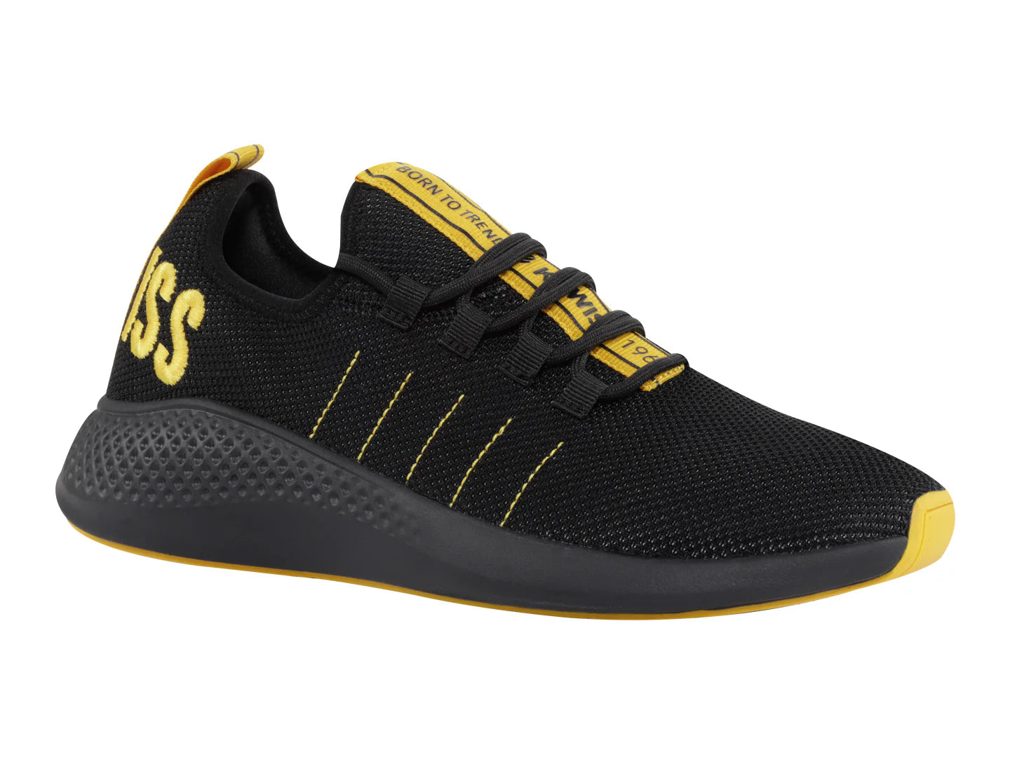 Tenis K Swiss New Flanagan Negro con Amarillo para Hombre