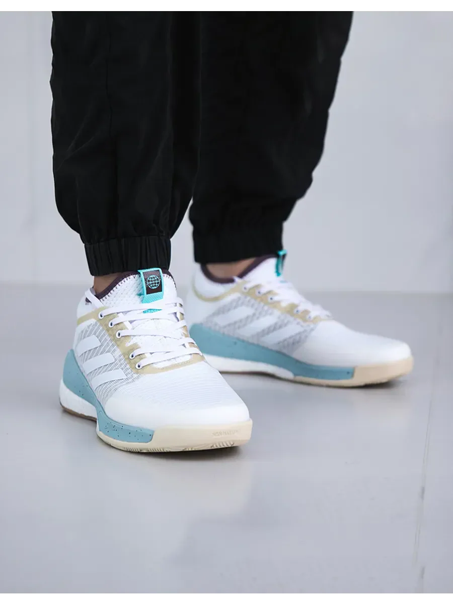Tênis Adidas Crazyflight Mid Bege Roxo