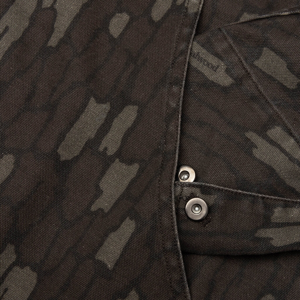 Cotton Twill Zip Hoodie Real Bark Camo