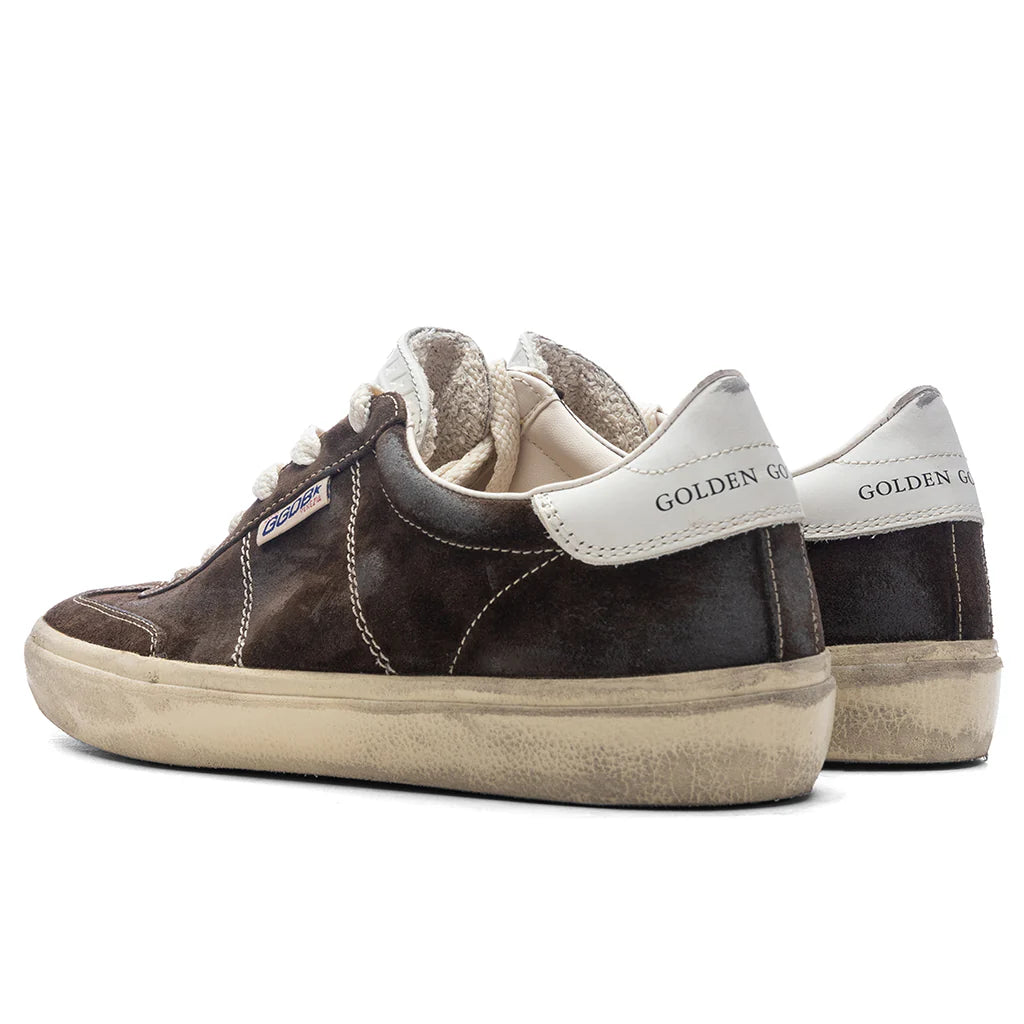 Womens Soul Star Suede Sneaker Dark Brown Milk