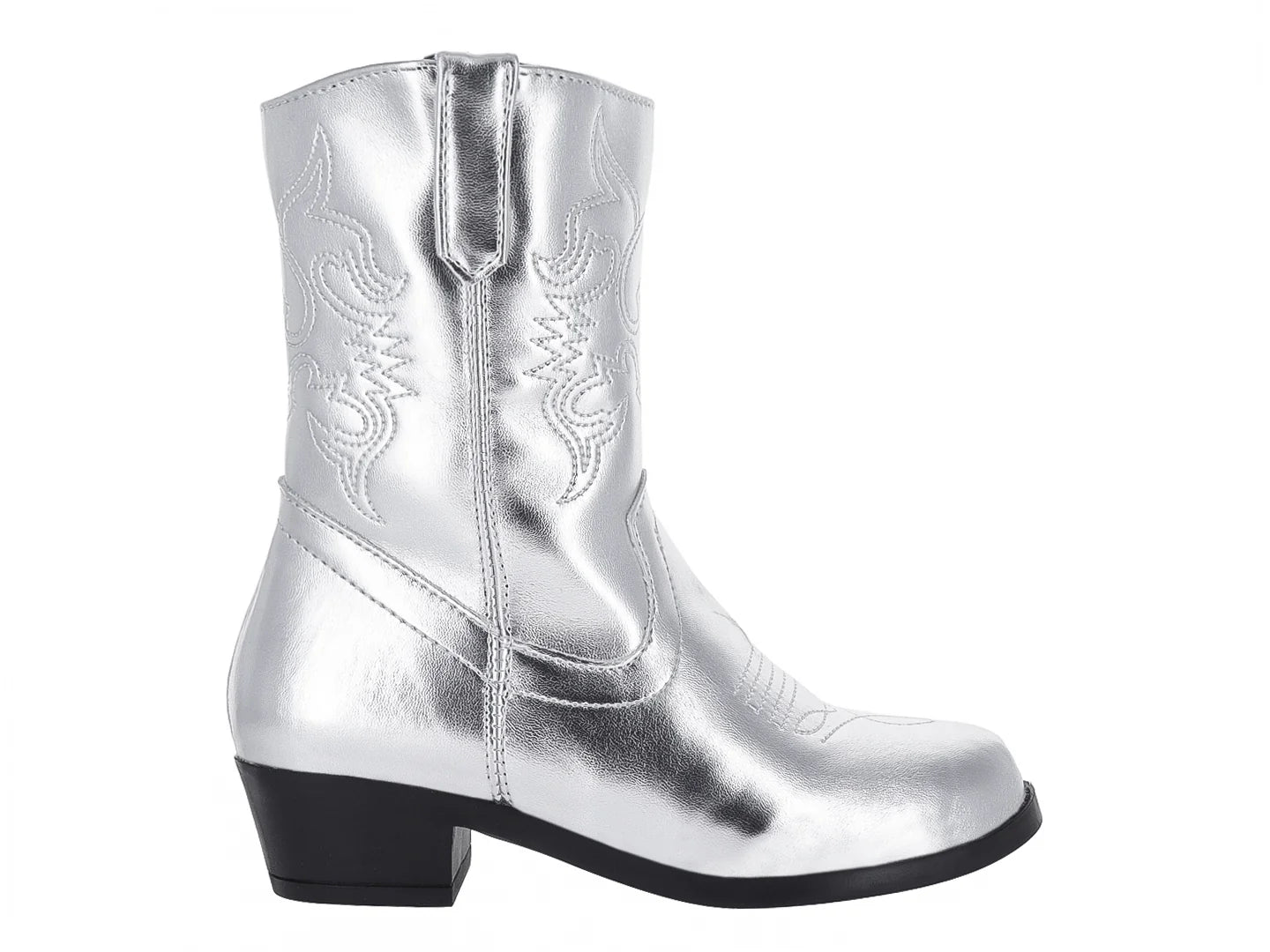 Botas Vaqueras Miroslava Plata Metálico para Niña