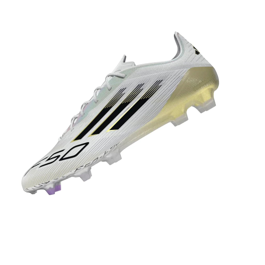 adidas F50 Elite Firm Ground Boots White Black