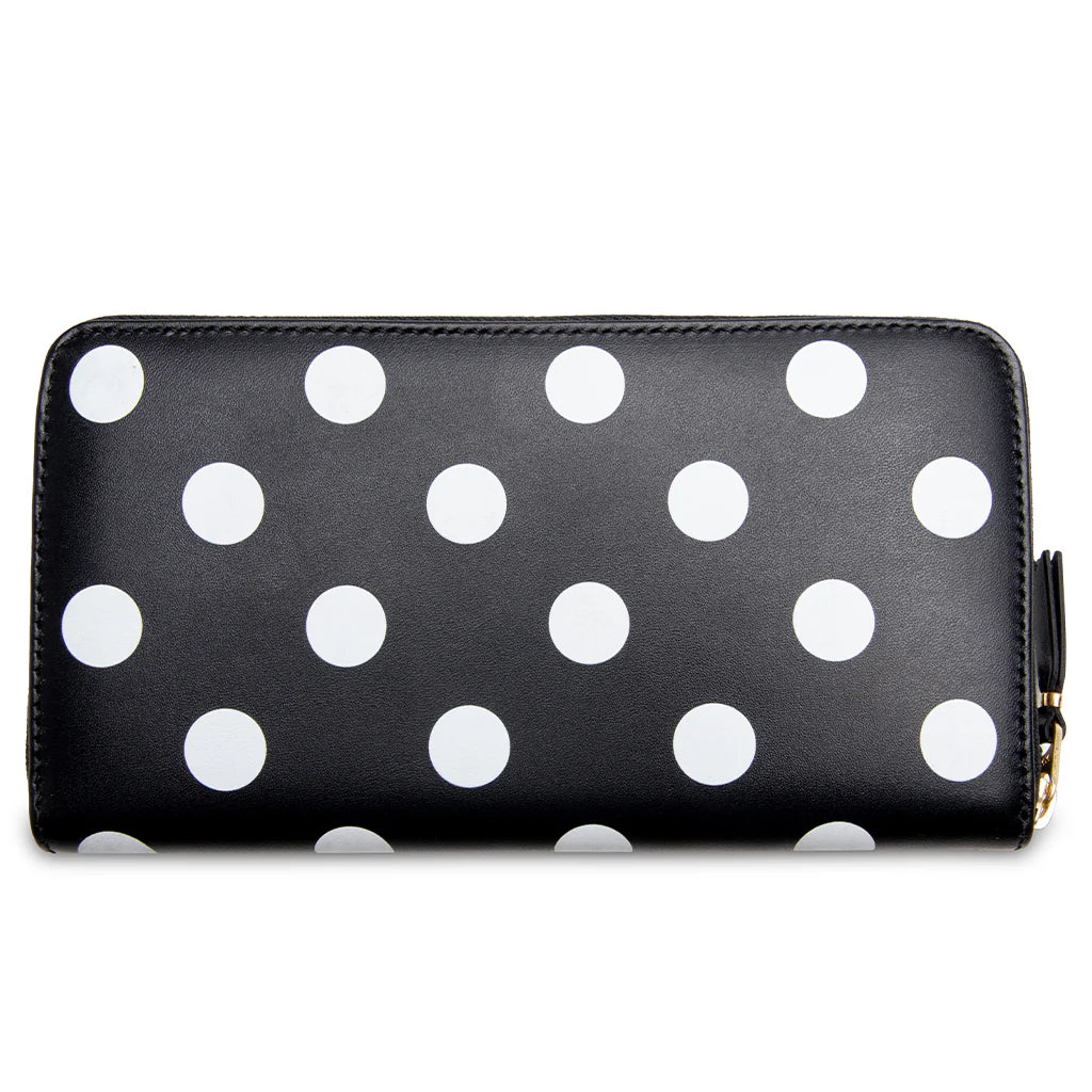 Comme des Garcons Polka Dots Wallet Black