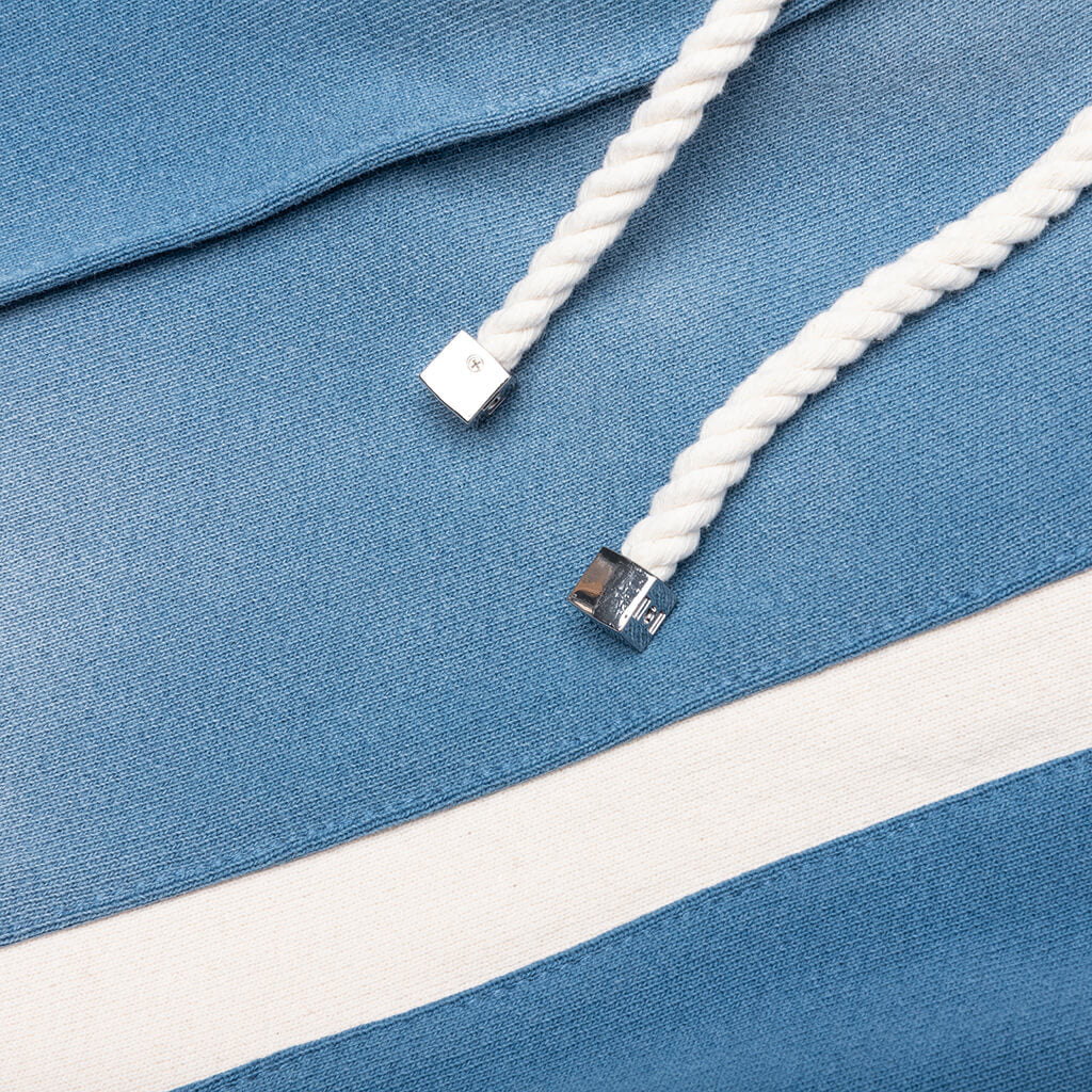 Heavy Cotton Track Pants Worn Blue