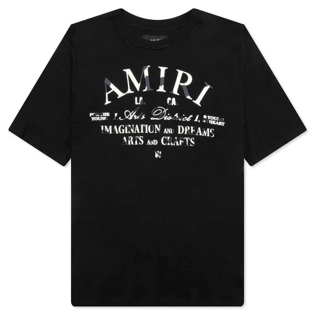 Distressed Arts District Tee Black