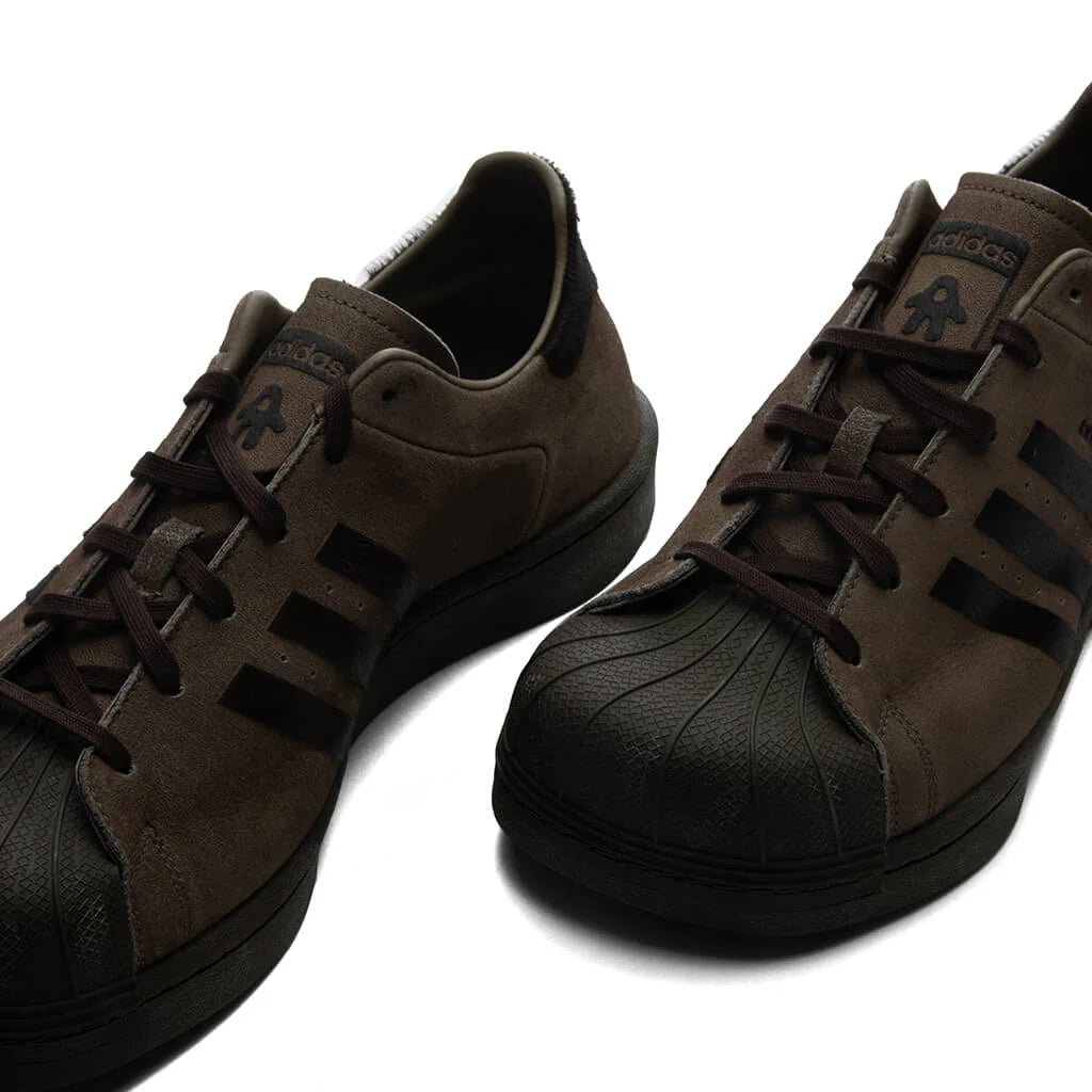 adidas Originals x Avavav Womens Superstar Dark Brown Dark Brown Supplier Color