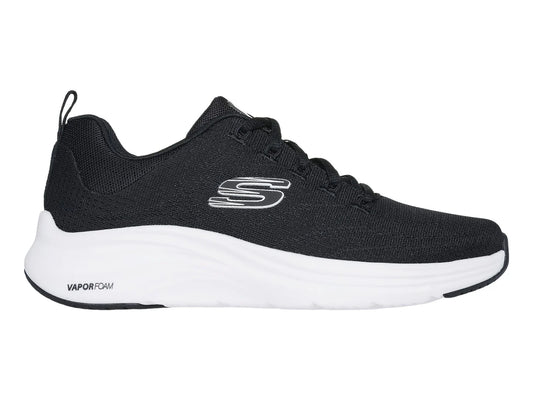 Tenis Skechers Vapor Foam Negro con Blanco para Mujer