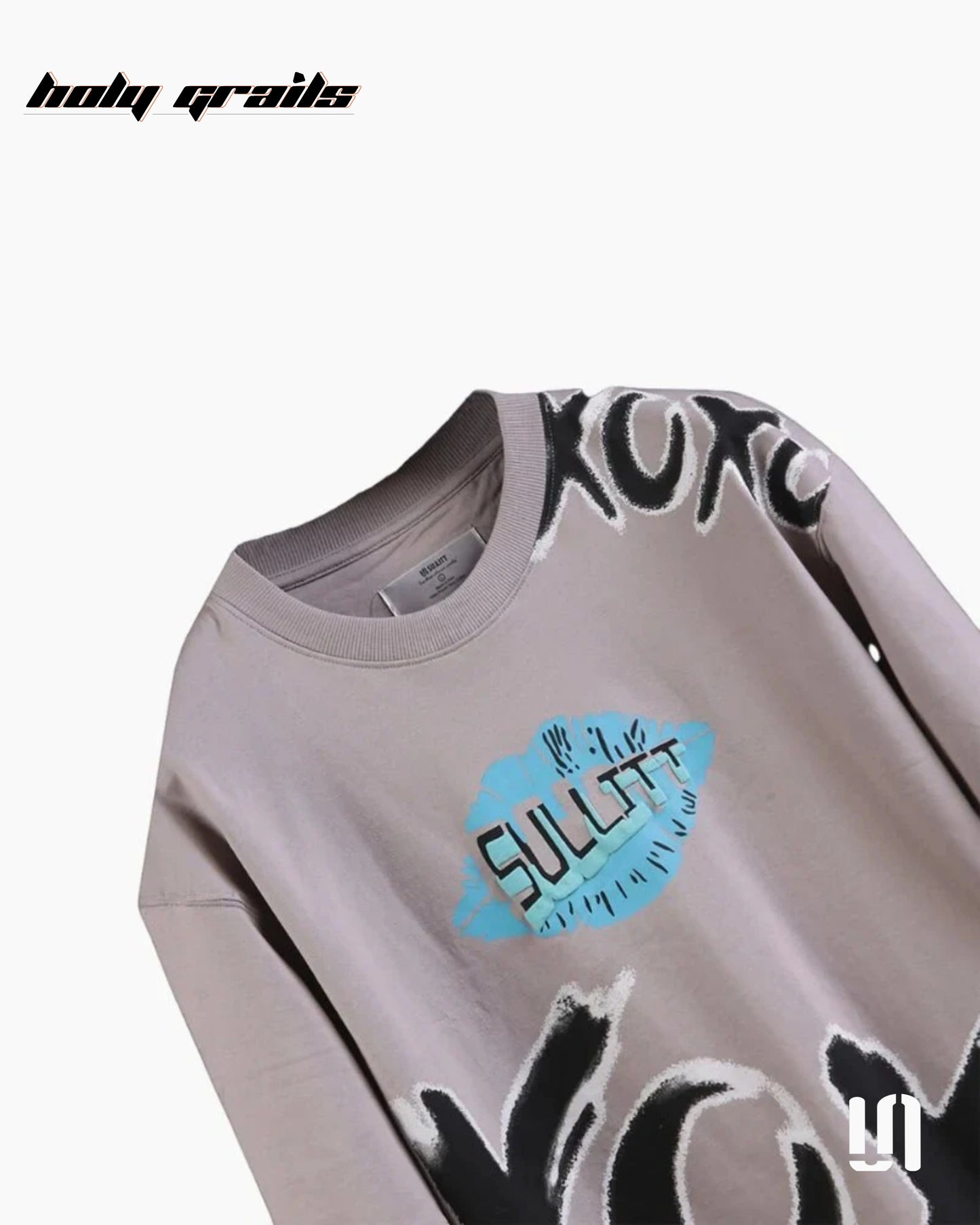 Hugs Kisses Ash Oversized Tee HG x Sullitt