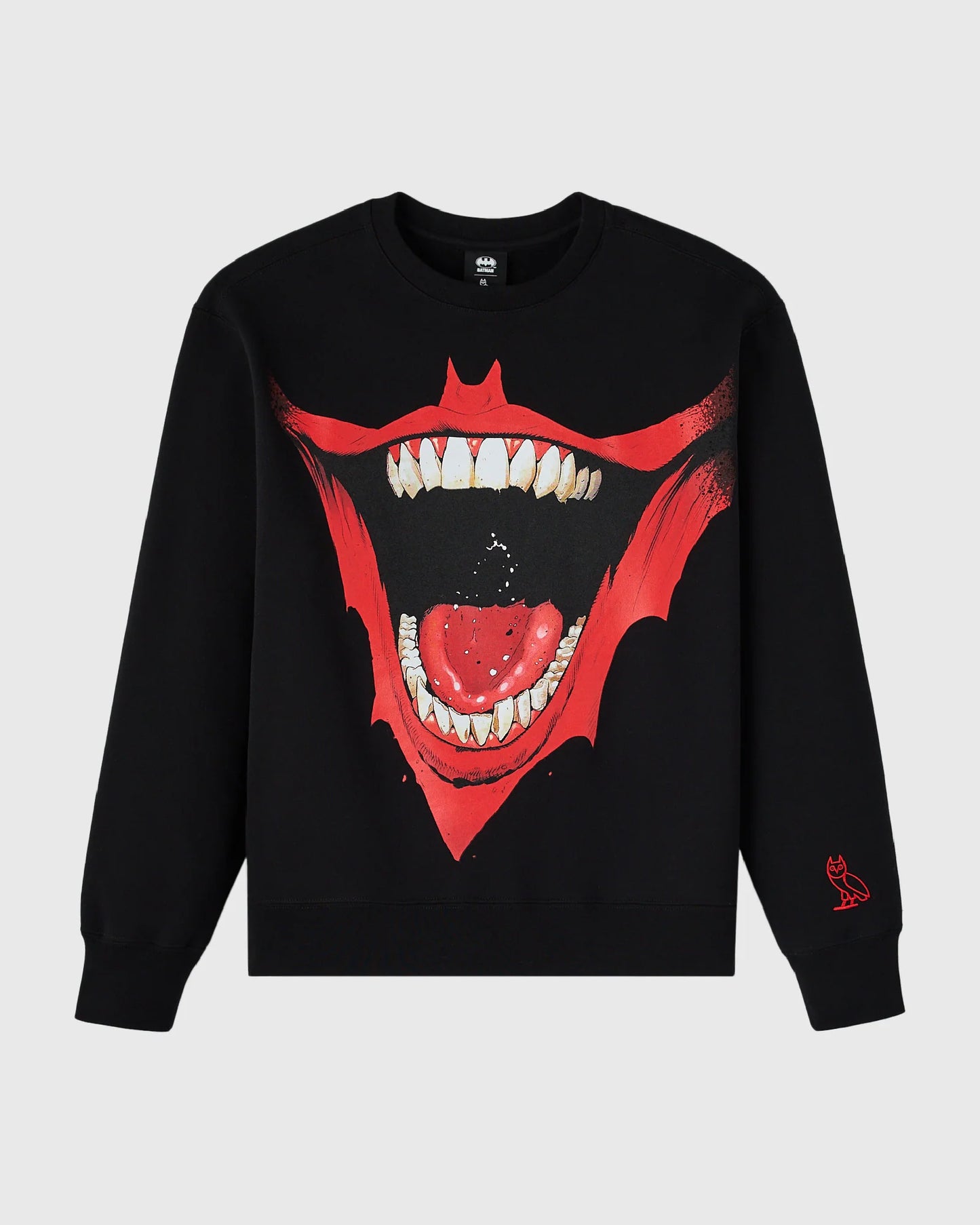Bat Smile Crewneck Sweatshirt Black