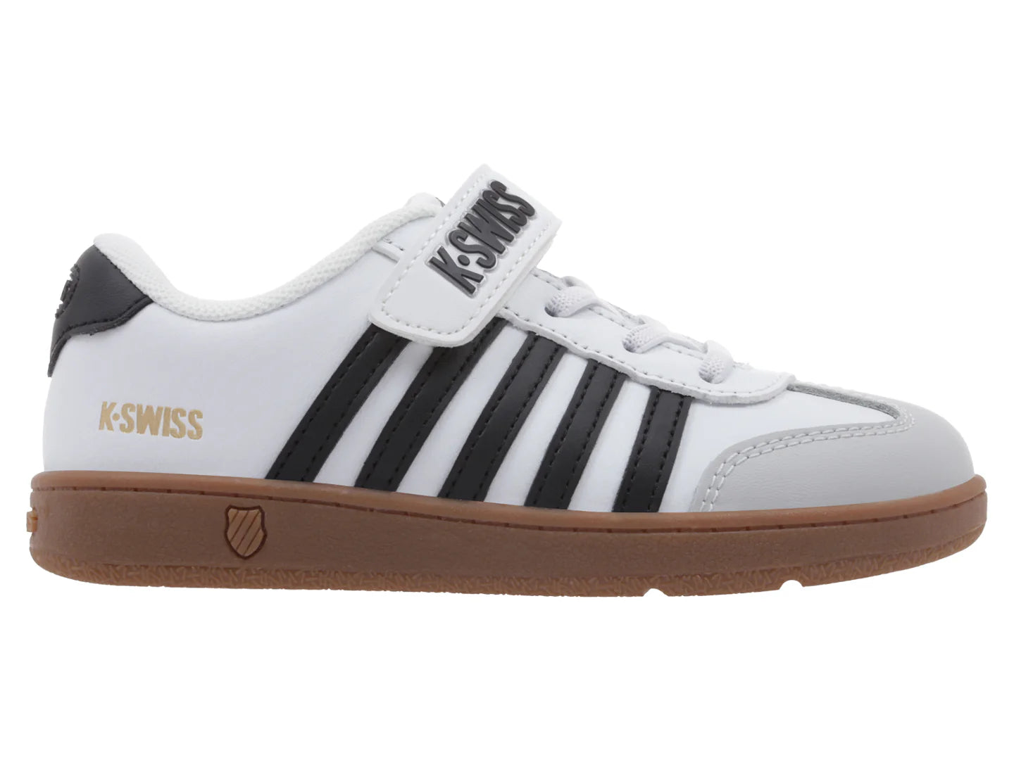 Tenis K SWISS Francis Court Blanco y Negro para Niño