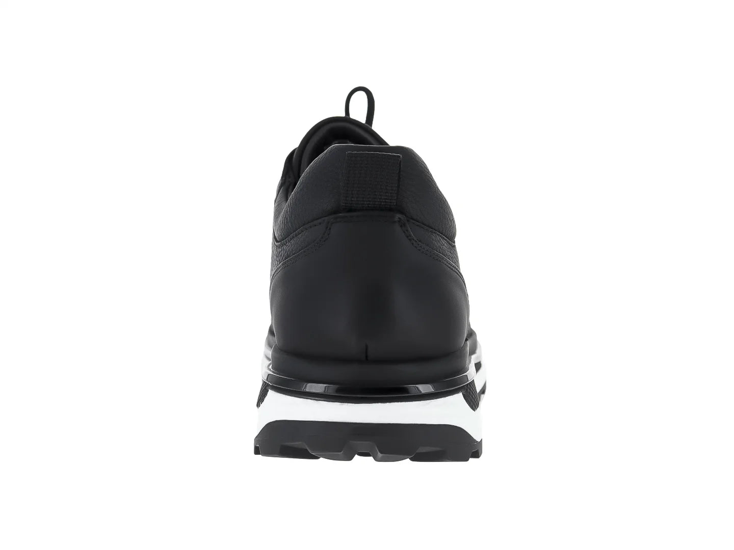 Tenis Buenissimo de Cuero Negro para Hombre