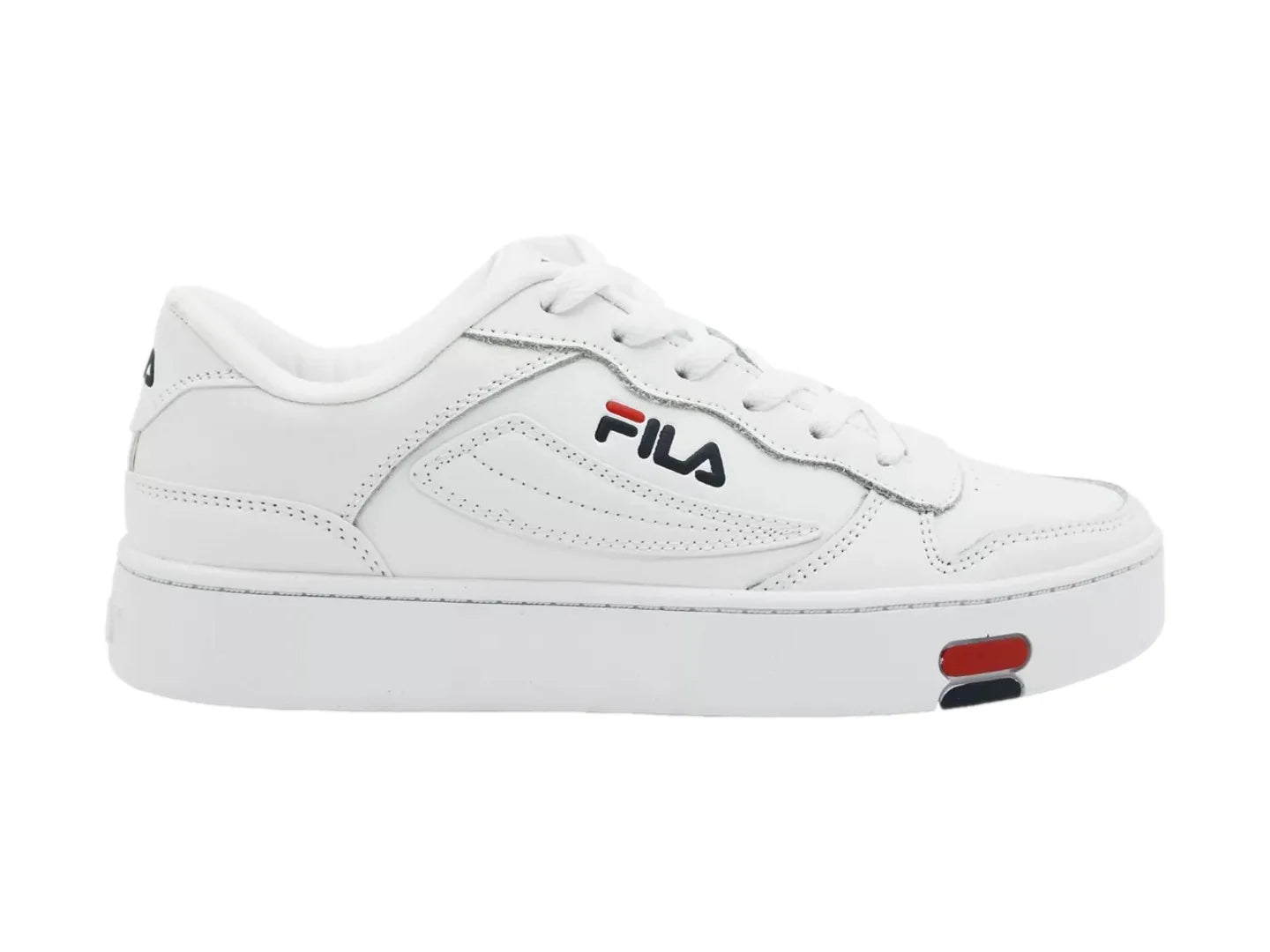 Tenis FILA MGX 100 Blanco Azul y Rojo para Mujer