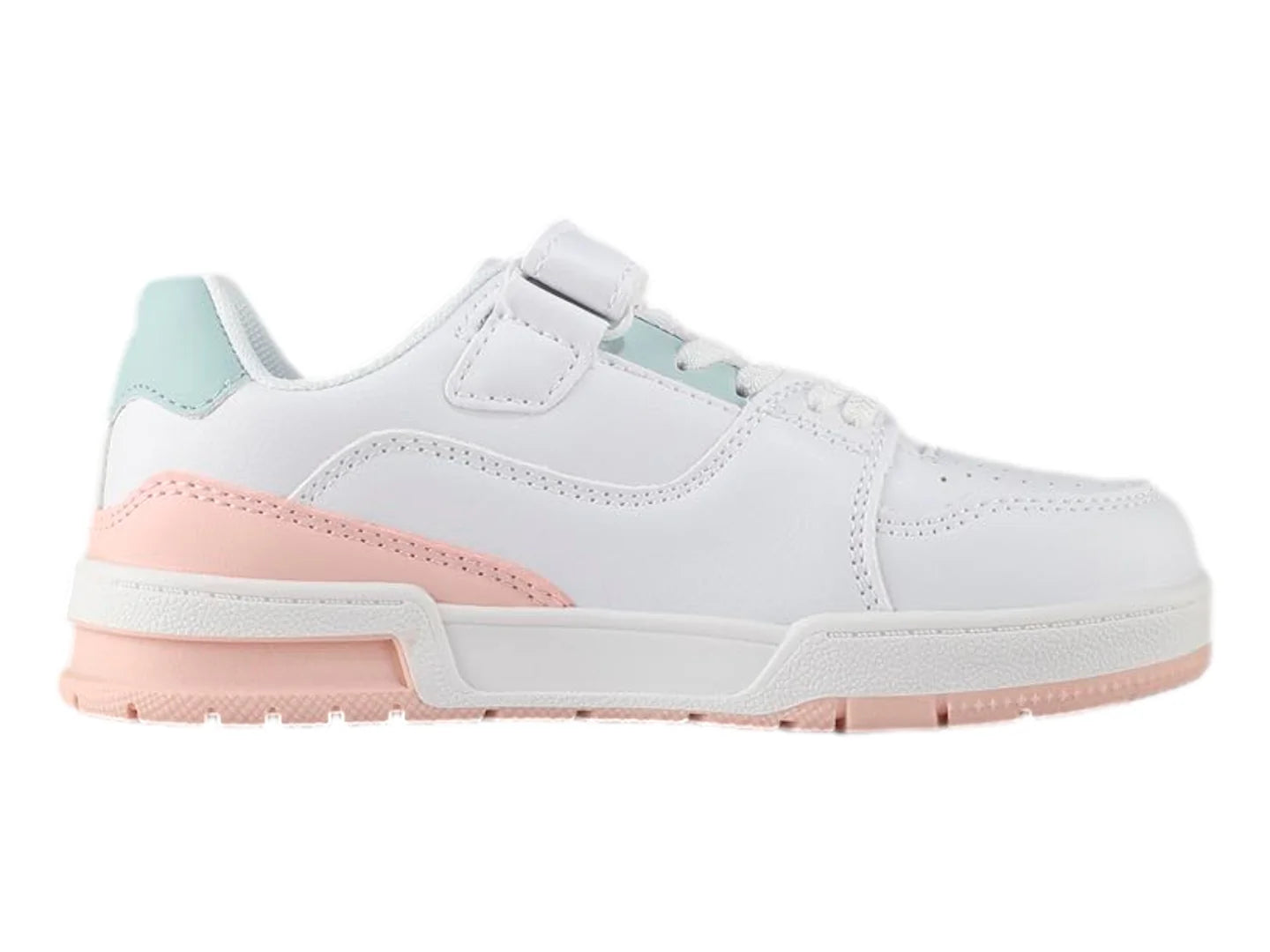 Tenis Lotto Sara K Blanco Rosa y Azul para Niña