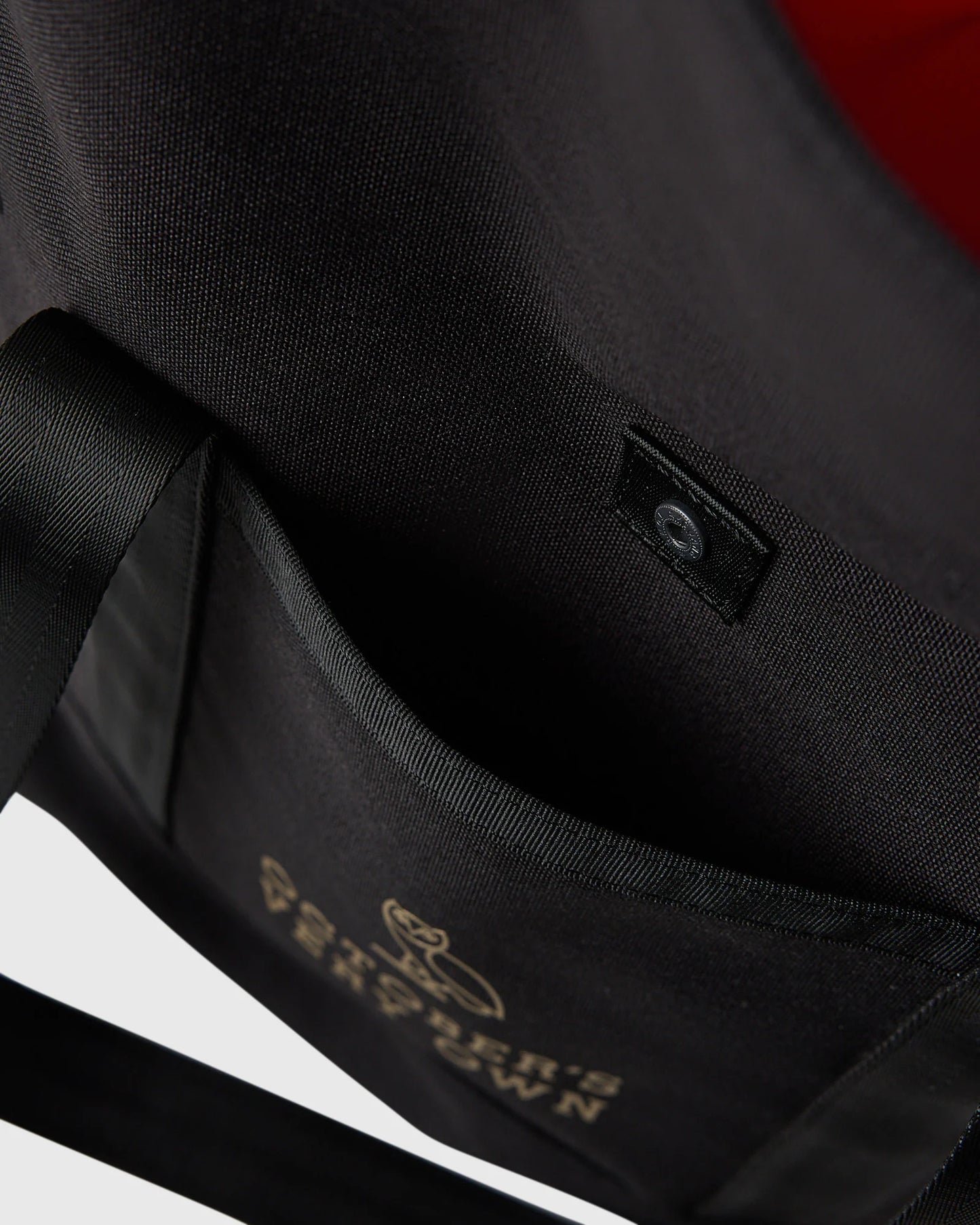 Roll Top Tote Bag Black