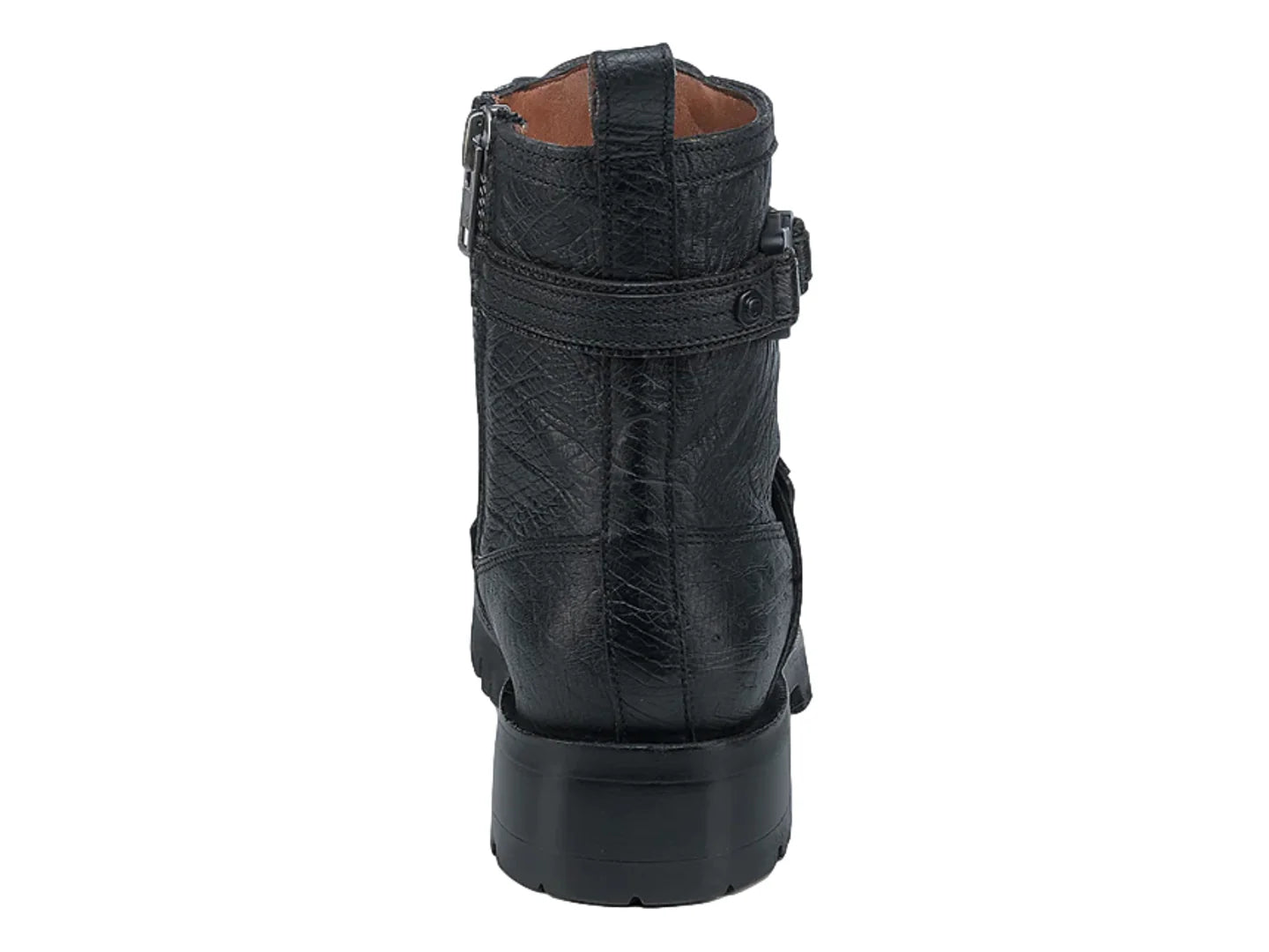 Botas Cuadra de Avestruz Negro para Hombre