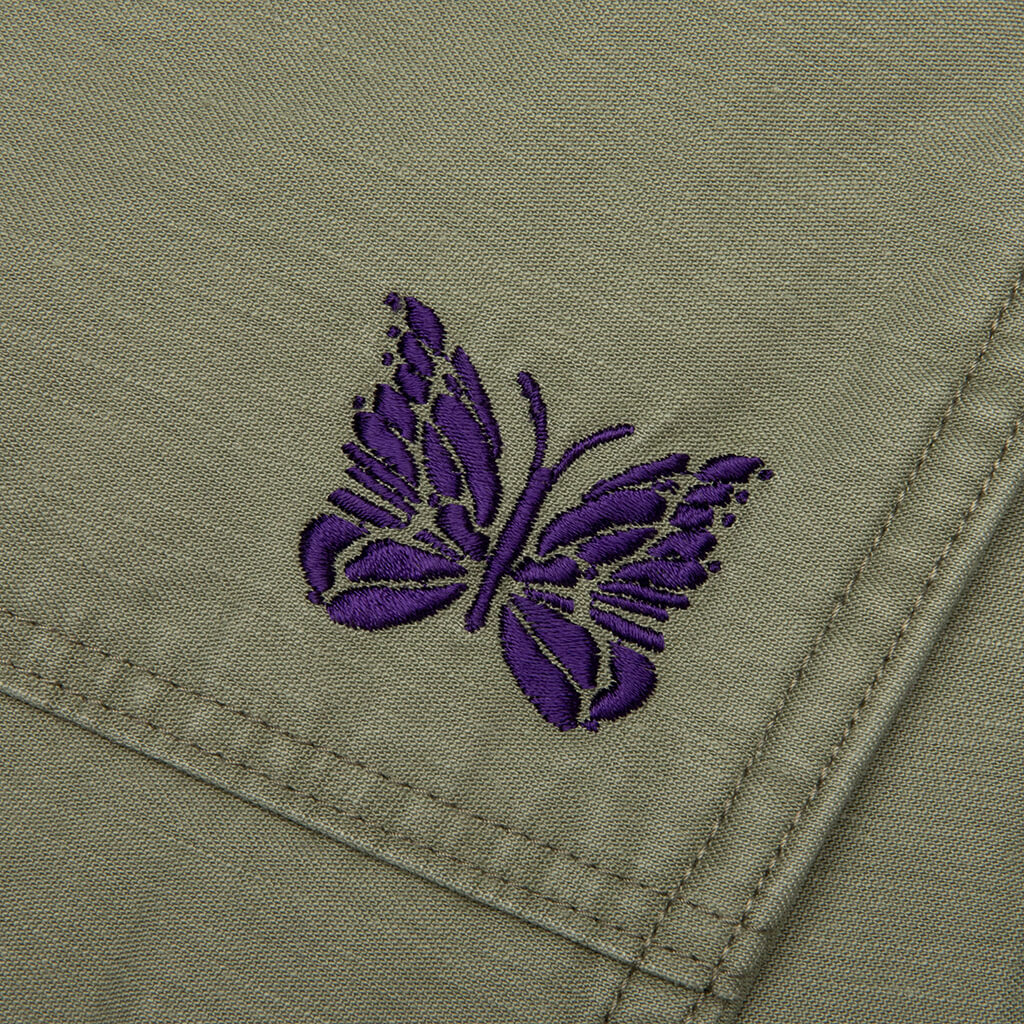 Reversed Sateen String Fatigue Pant Olive