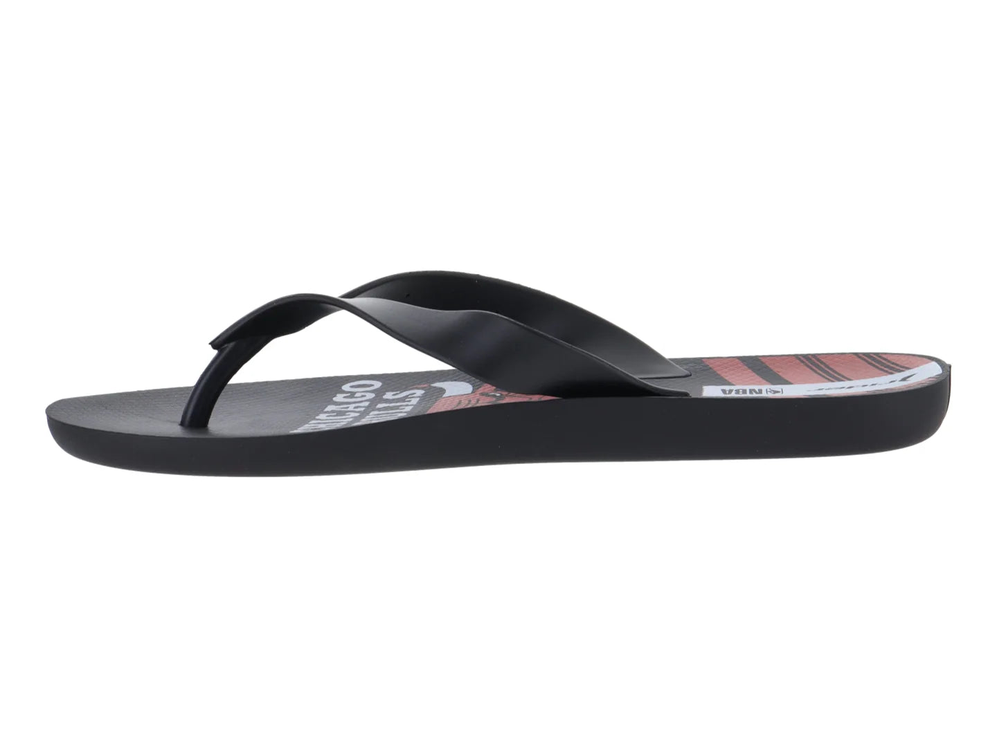Sandalias Rider Chicago Bulls Negro y Rojo para Hombre