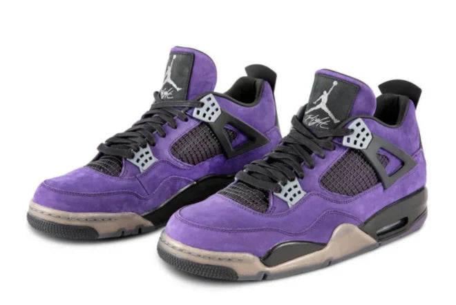 Travis Scott x Air Jordan 4 Retro Purple Suede Black Midsole