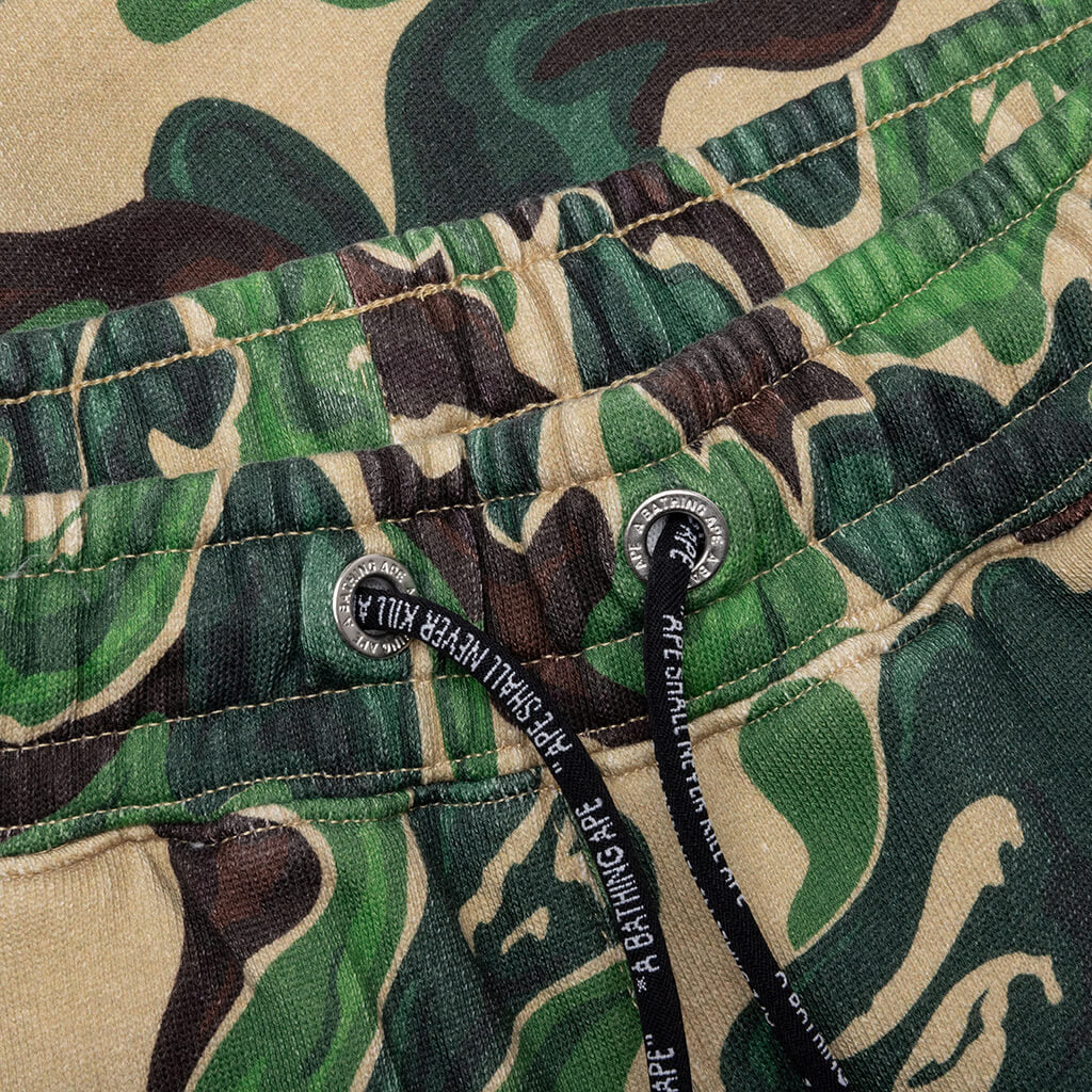 Bape Art Camo Sweat Shorts Green