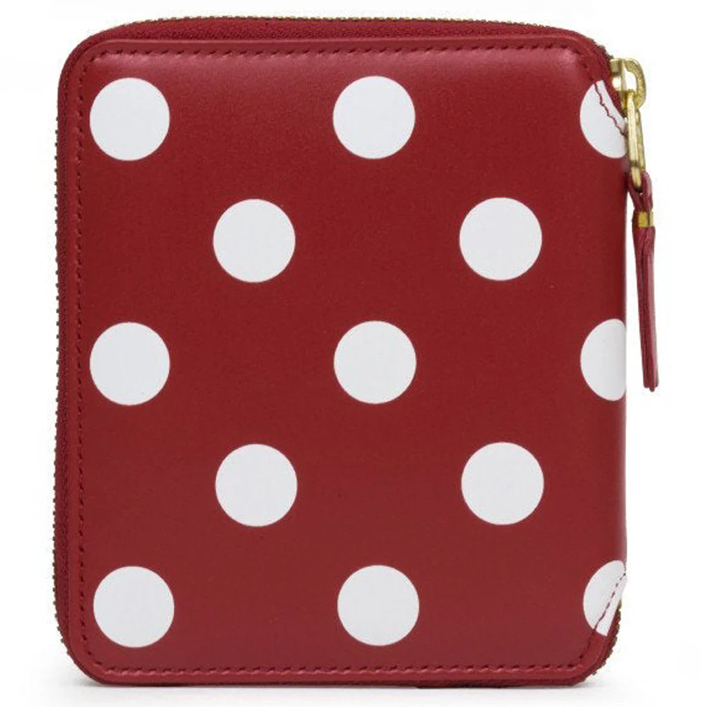 Comme des Garcons SA2100PD Polka Dots Wallet Red