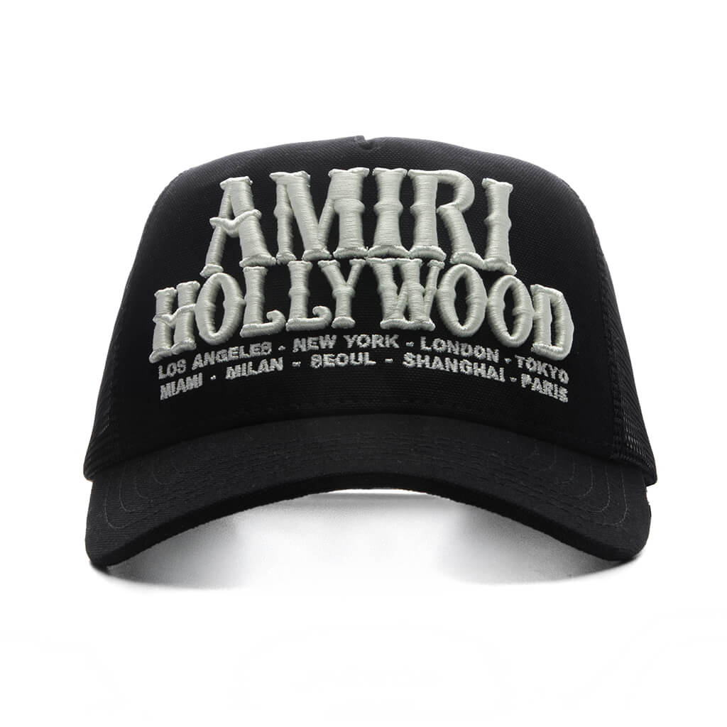 Amiri Hollywood Trucker Hat Black