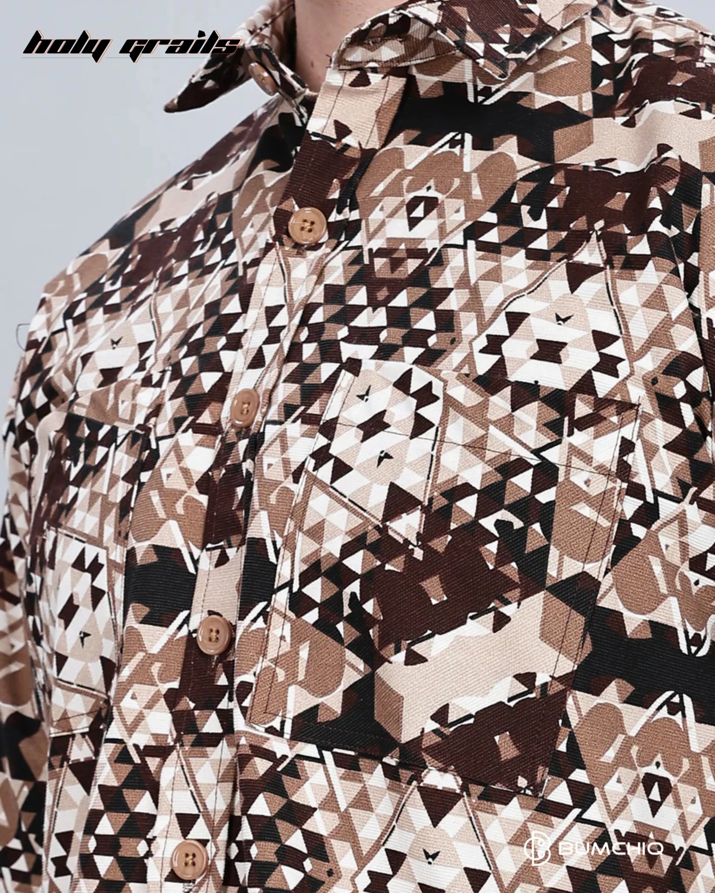 Cream Abstractix Overshirt HG x Bumchiq