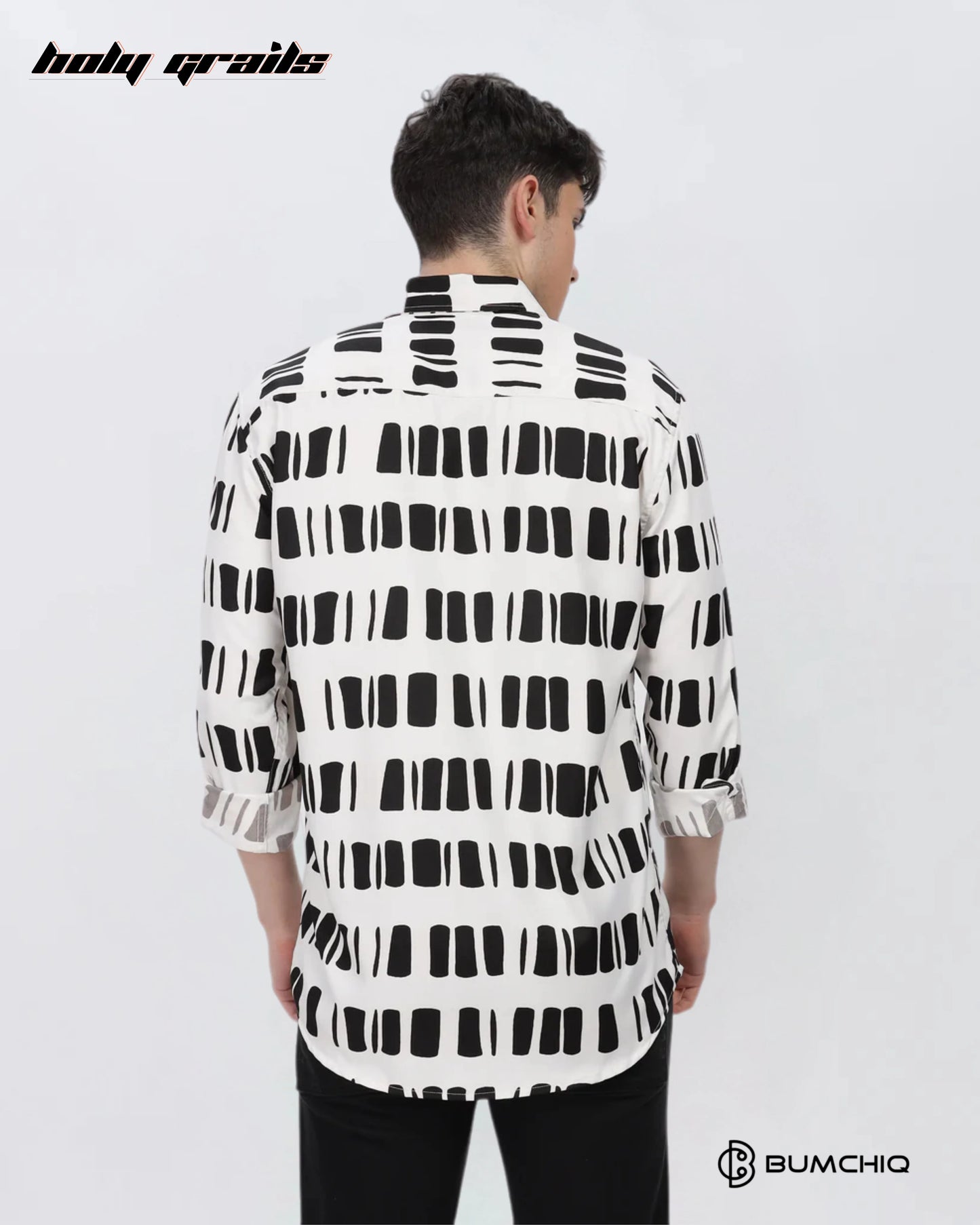 Black Box Abstract White Shirt HG x Bumchiq