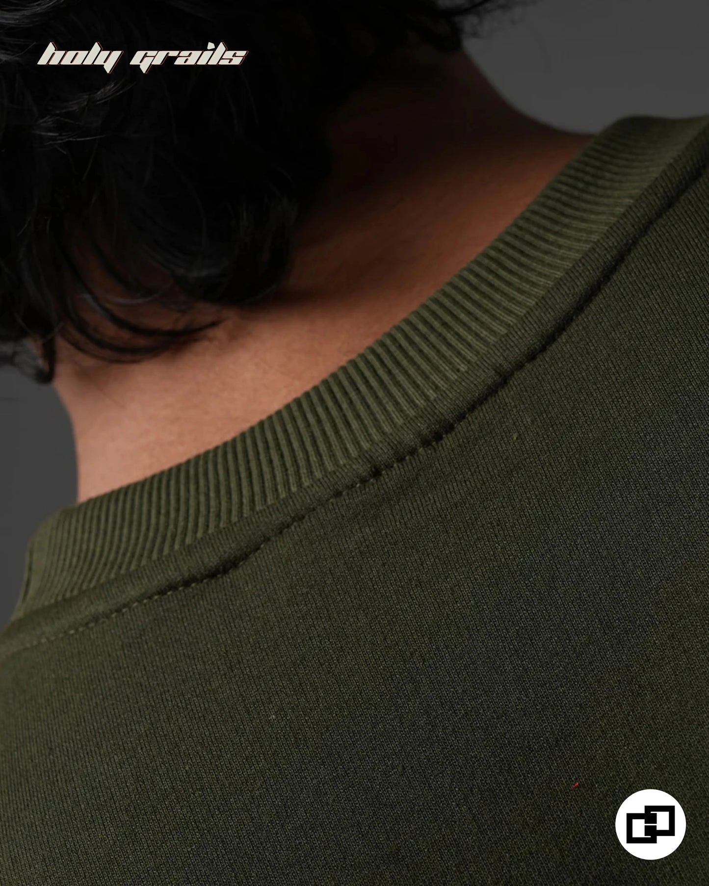 Not So Basic Military Green Oversize Tee HG x Grey Hound Clothing
