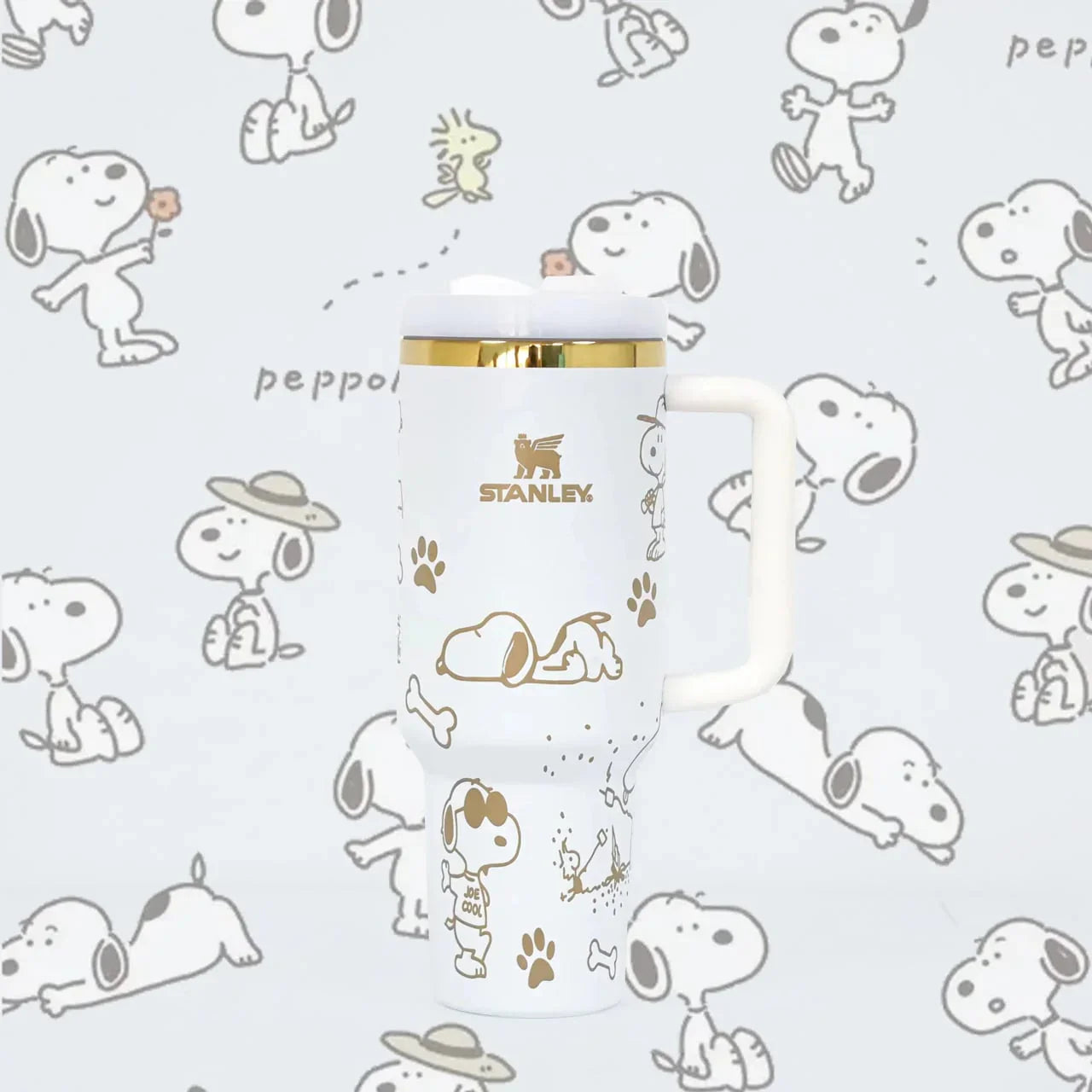 Copo Térmico Snoopy Tumbler 12L Inox com Tampa Hermética