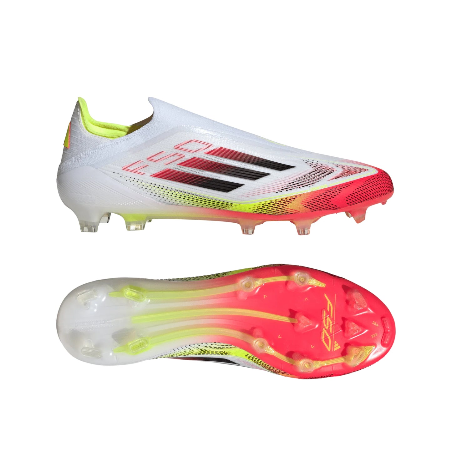 adidas F50 Elite Laceless Firm Ground Mens Soccer Cleats White Black