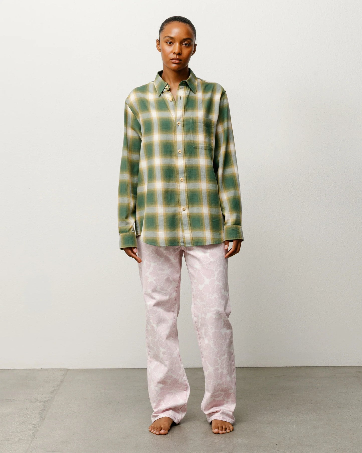 BEACH OMBRE PLAID SHIRT