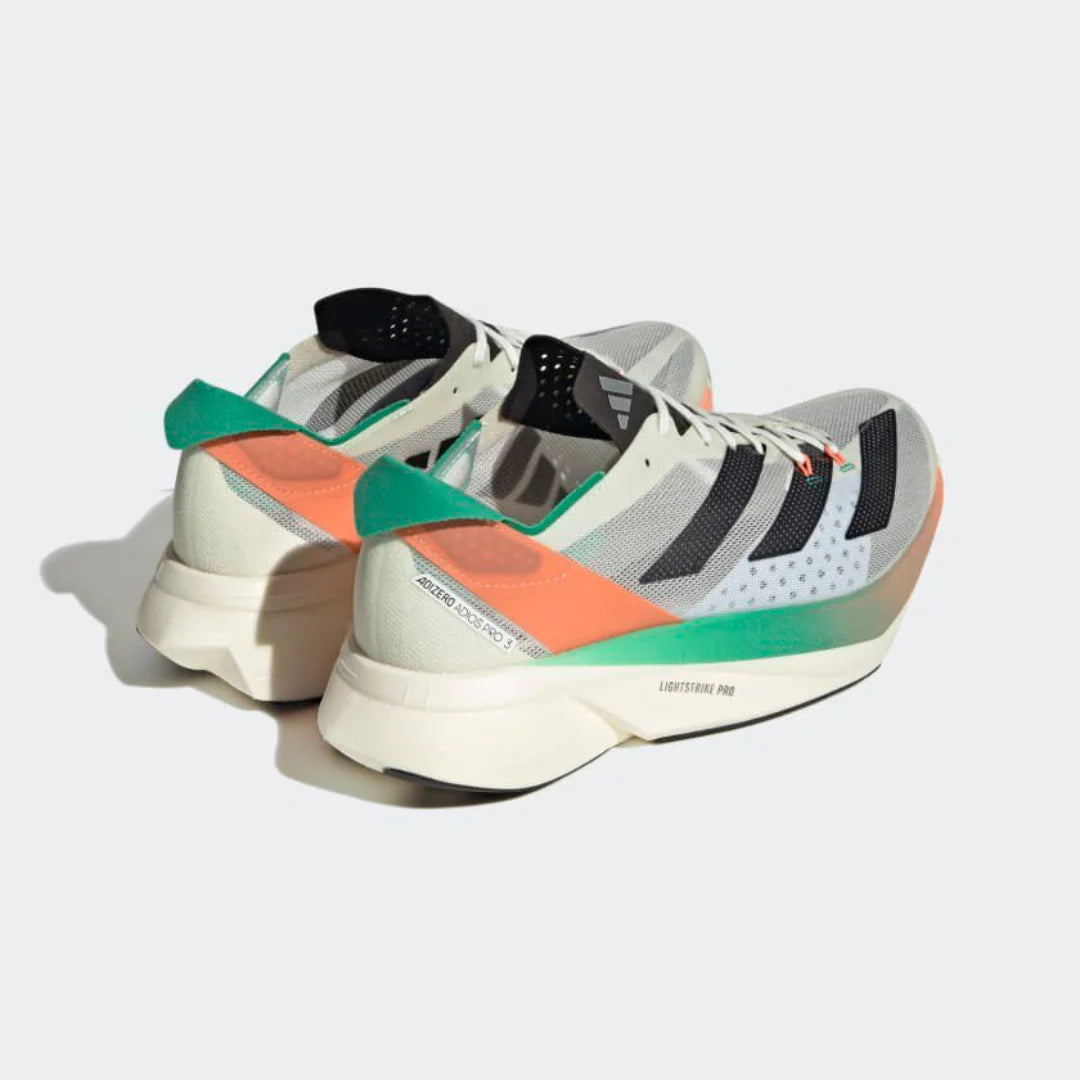 Adidas Adizero Adios Pro 3 Branco Preto Fusão Coral