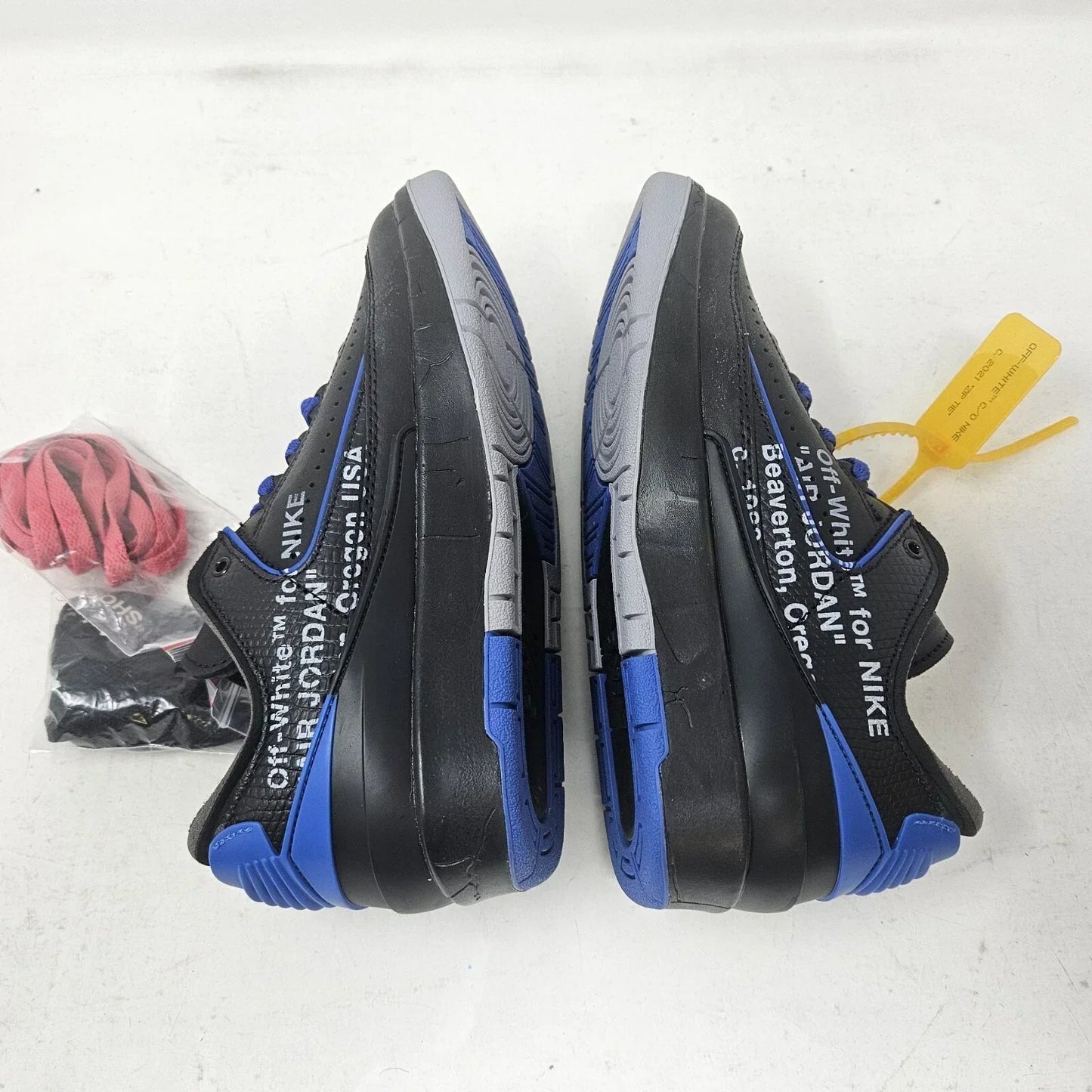 Nike Air Off White x Jordan 2 Retro Low SP Black Varsity Royal