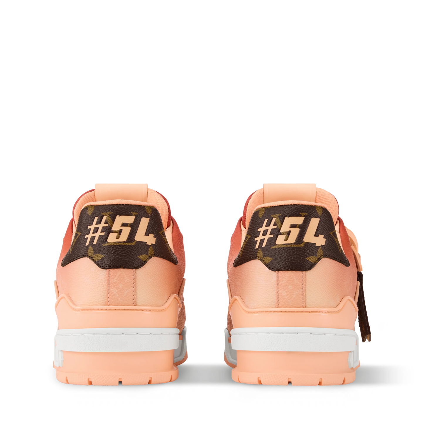 LV Trainer Sneaker Monogram printed canvas Orange