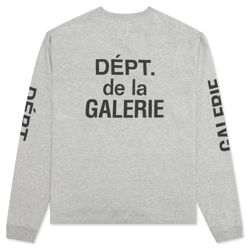 French Collector L S Tee Heather Grey