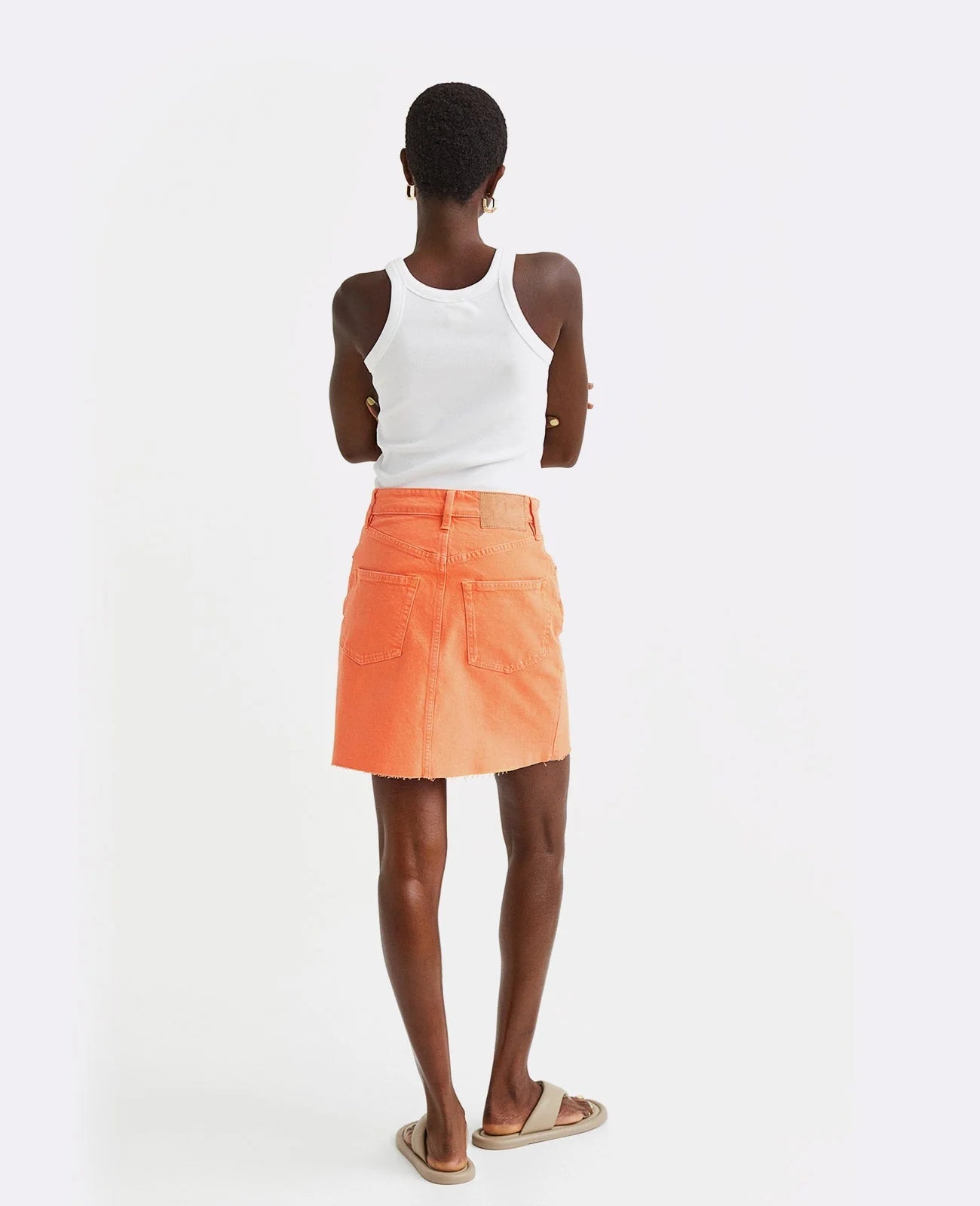 Knee Length Denim Skirts
