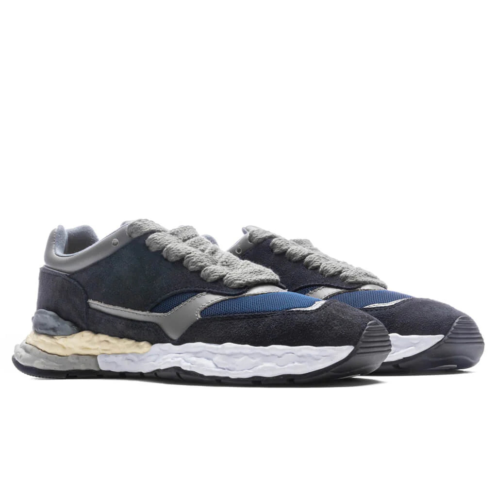 George OG Sole Mix Material Low Top Navy