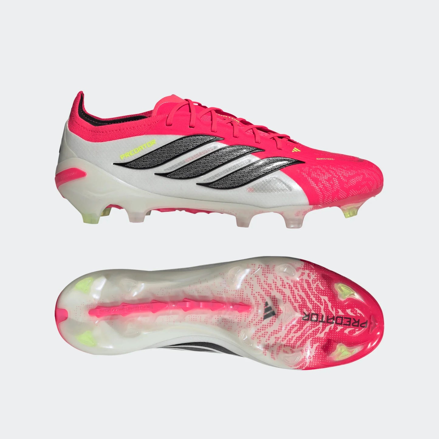 adidas Predator Elite FG Firm Ground Mens Soccer Cleats Lucid Red Black White