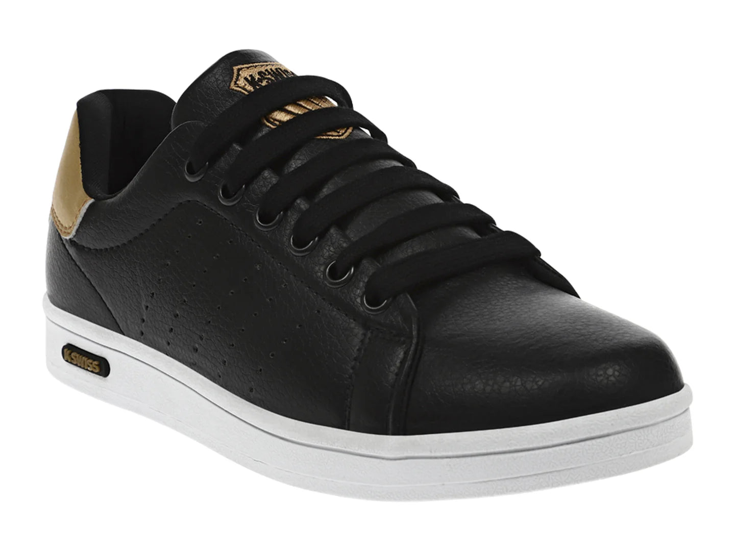 Tenis K SWISS Loki Negro y Dorado para Mujer