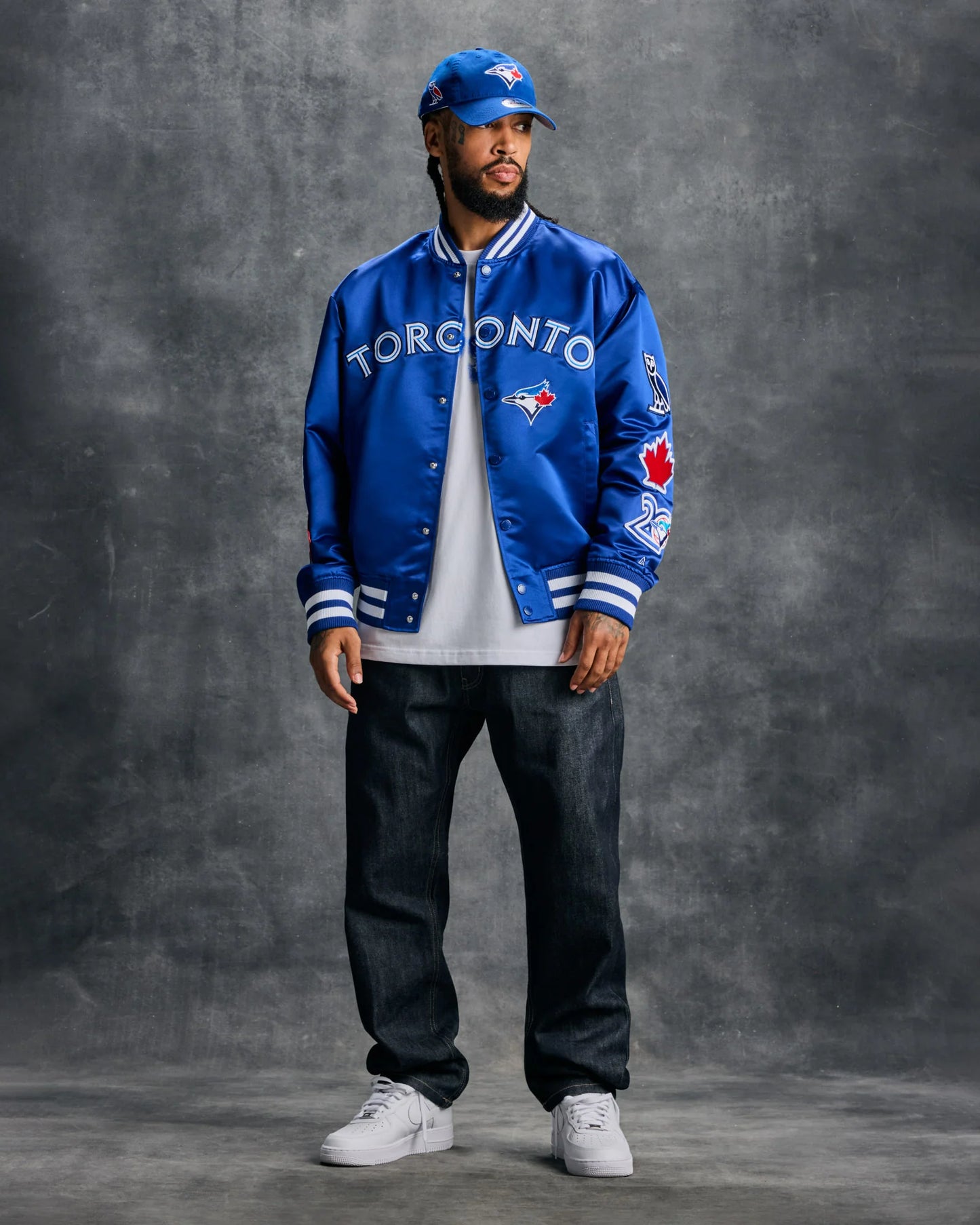 New Era MLB Toronto Blue Jays Varsity Jacket Blue
