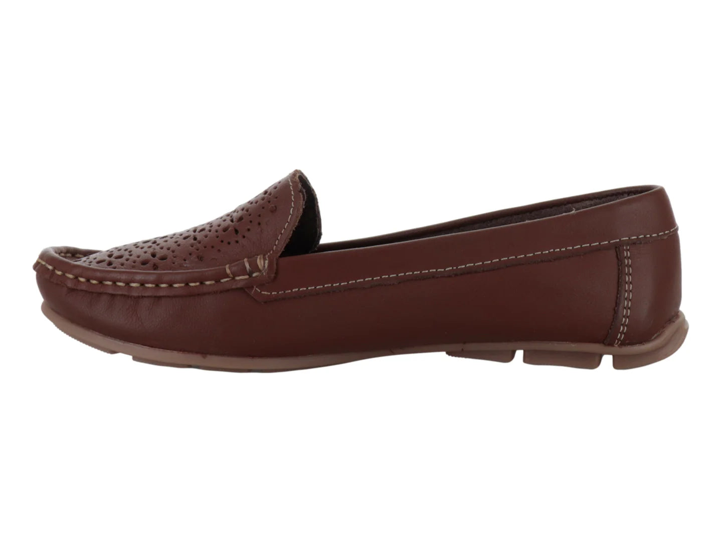 Zapatos Mocasines Driver MELIANA Color Tan para Mujer