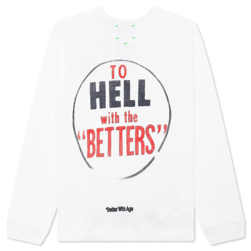 Chamomile Waffle Long Sleeve Shirt Cream